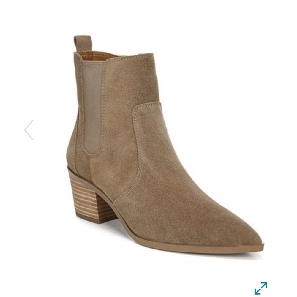 Franco Sarto Sager Suede Chelsea Bootie